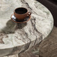 Dakota Nesting Coffee Table - Creamy Taupe Marble Solid
