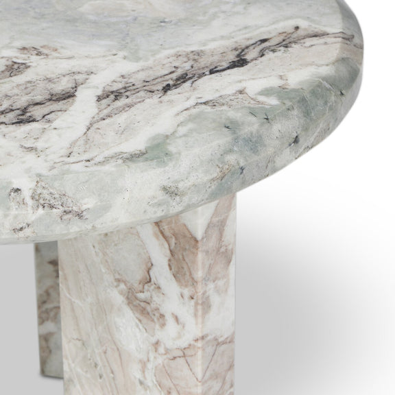 Dakota Nesting Coffee Table - Creamy Taupe Marble Solid