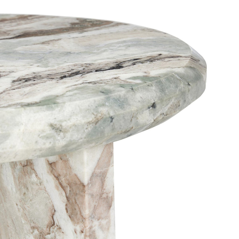 Dakota Nesting Coffee Table - Creamy Taupe Marble Solid
