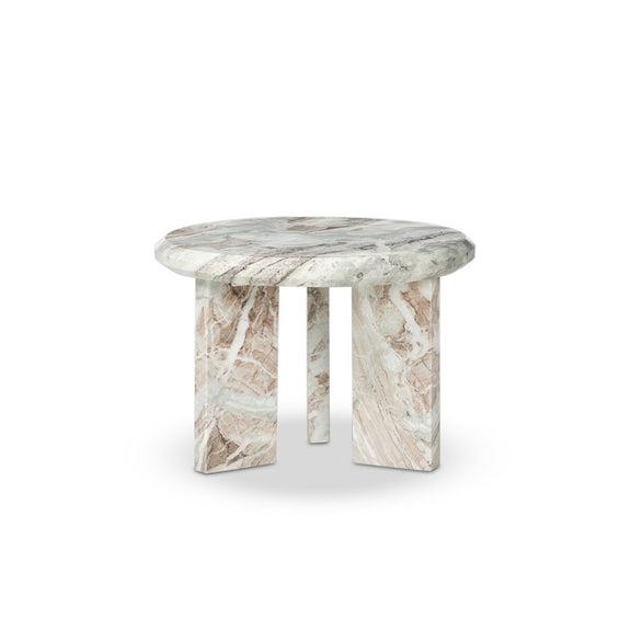 Dakota Nesting Coffee Table - Creamy Taupe Marble Solid