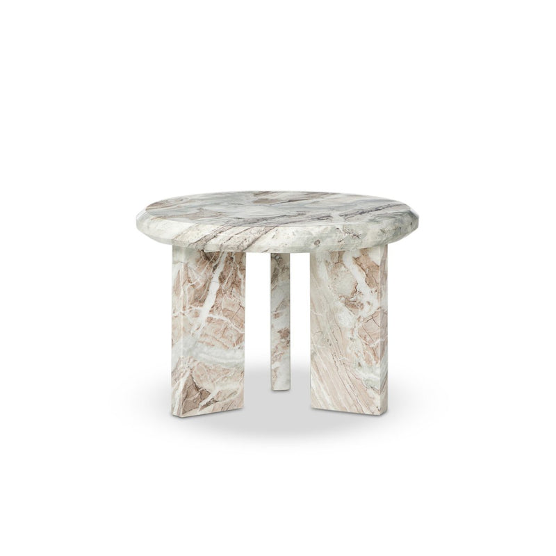 Dakota Nesting Coffee Table - Creamy Taupe Marble Solid