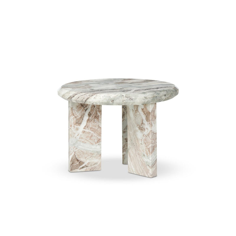 Dakota Nesting Coffee Table - Creamy Taupe Marble Solid