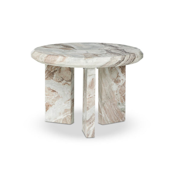 Dakota Nesting Coffee Table - Creamy Taupe Marble Solid