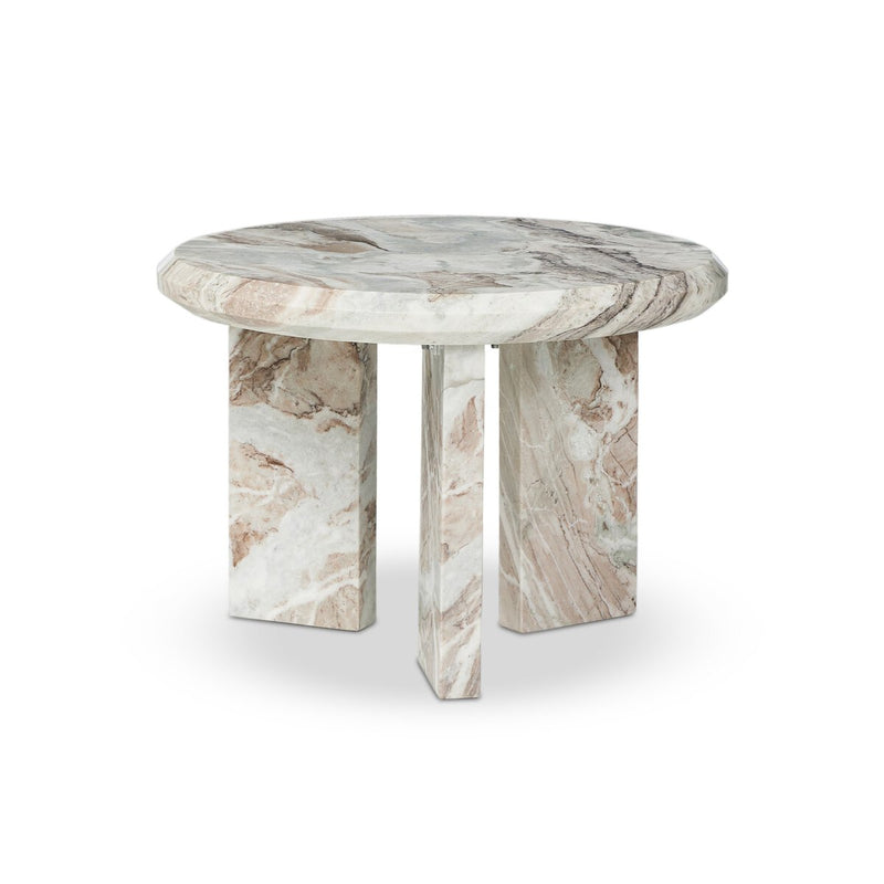 Dakota Nesting Coffee Table - Creamy Taupe Marble Solid