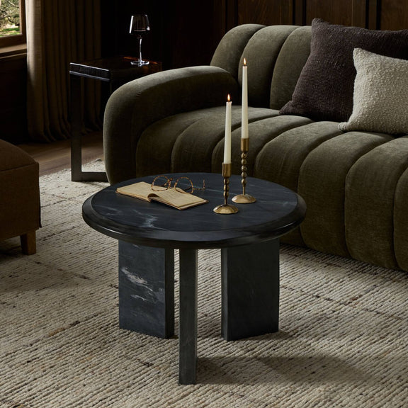 Dakota Nesting Coffee Table - Black Marble