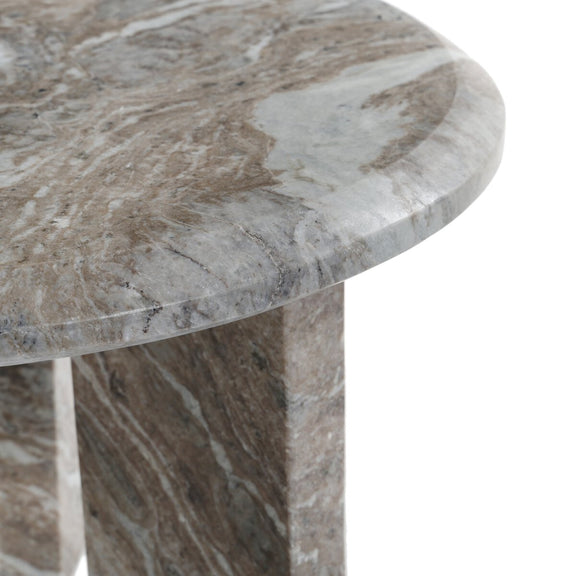 Dakota Nesting Coffee Table - Dark Taupe Marble Solid