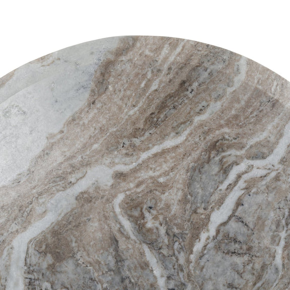 Dakota Nesting Coffee Table - Dark Taupe Marble Solid