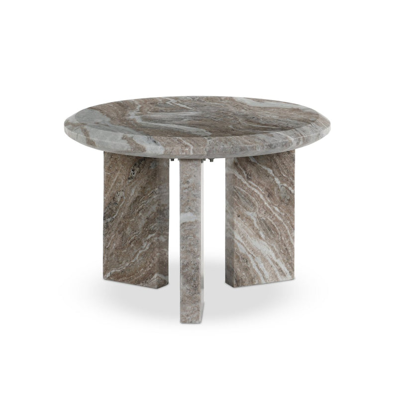 Dakota Nesting Coffee Table - Dark Taupe Marble Solid