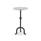 Jocelyn End Table - Veined White Marble