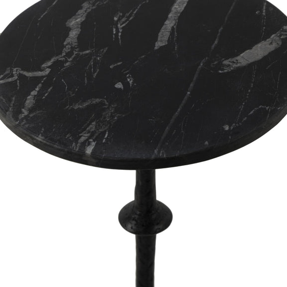 Jocelyn End Table - Black Marble