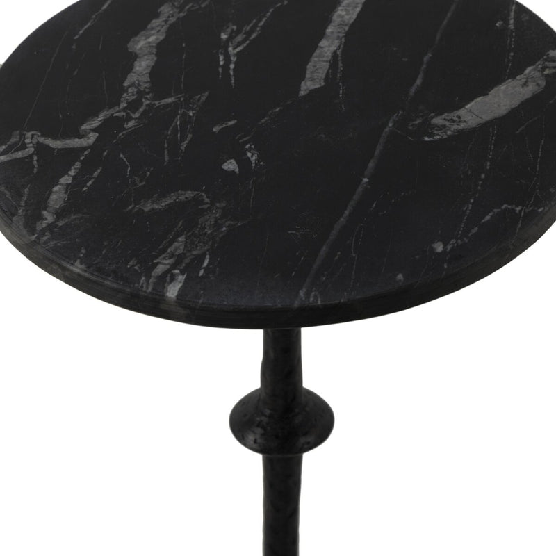 Jocelyn End Table - Black Marble
