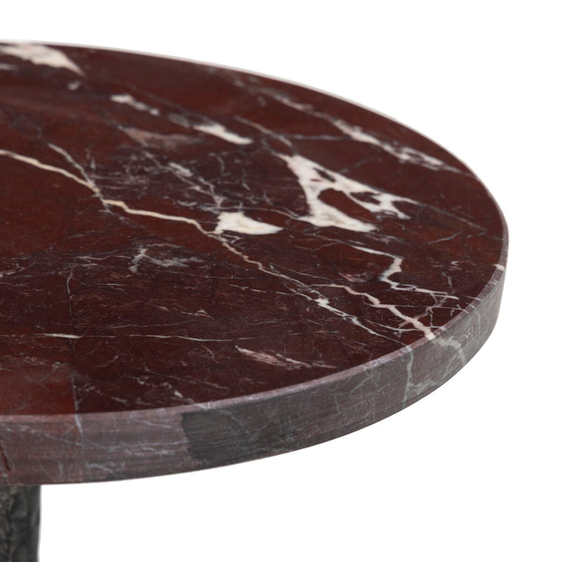 Jocelyn End Table - Cordovan Marble