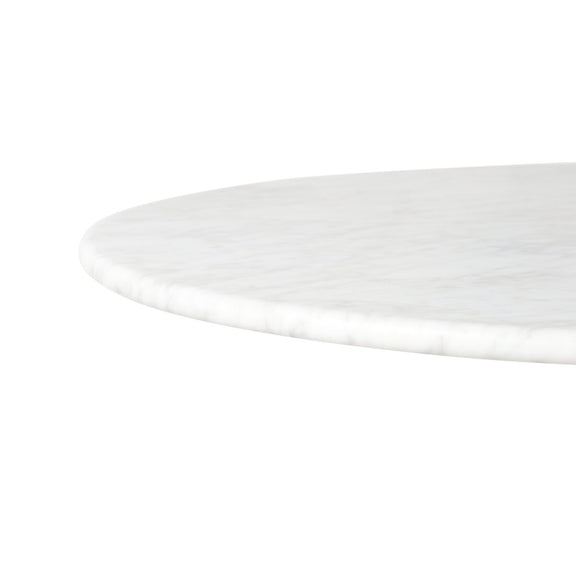 Goetz Bistro Table - Honed White Marble