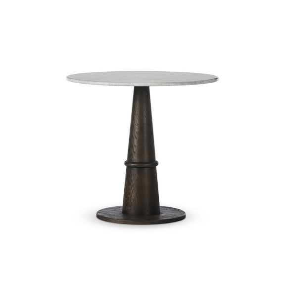 Goetz Bistro Table - Honed White Marble