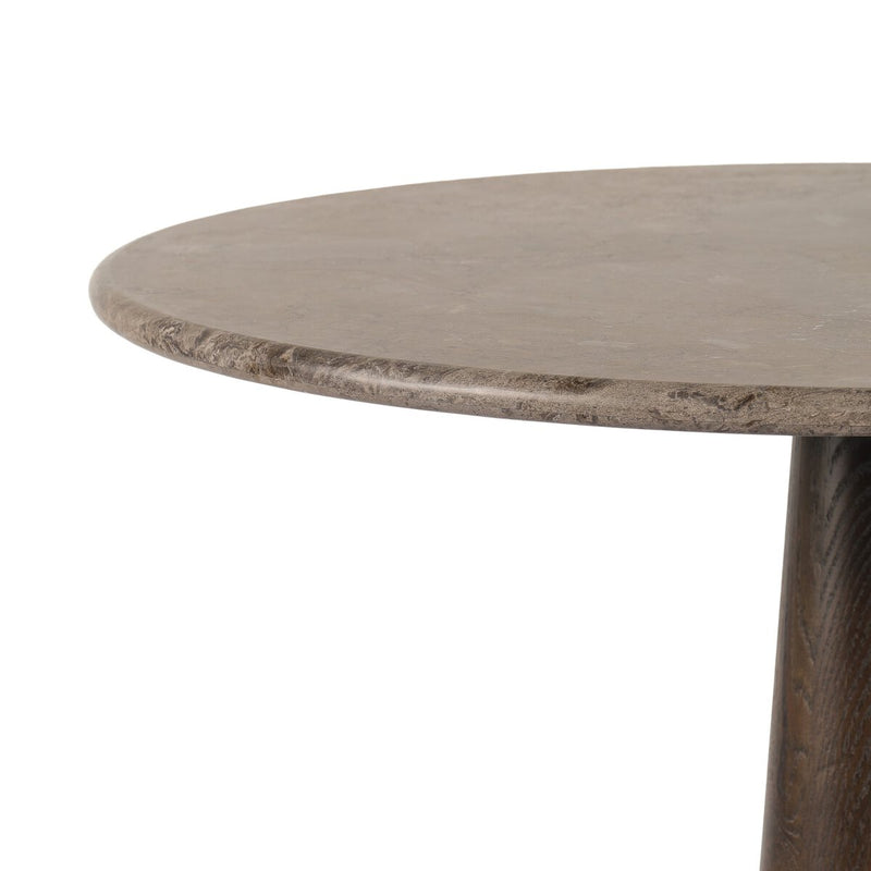 Goetz Bistro Table - Warm Grey Marble