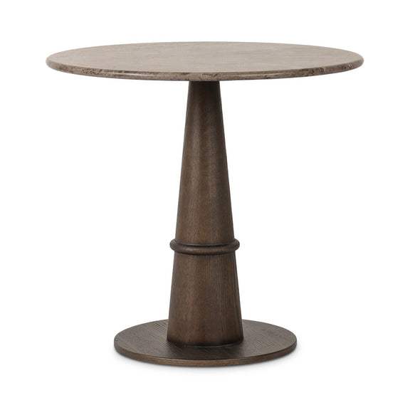 Goetz Bistro Table - Warm Grey Marble