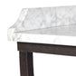 Six Beers Table - Honed White Marble