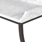Six Beers Table - Honed White Marble