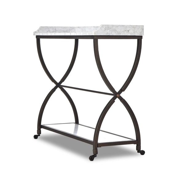 Six Beers Table - Honed White Marble