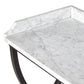 Six Beers Table - Honed White Marble