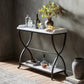 Six Beers Table - Honed White Marble