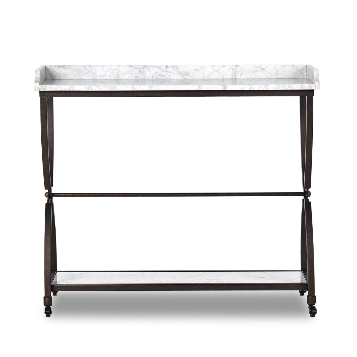 Six Beers Table - Honed White Marble
