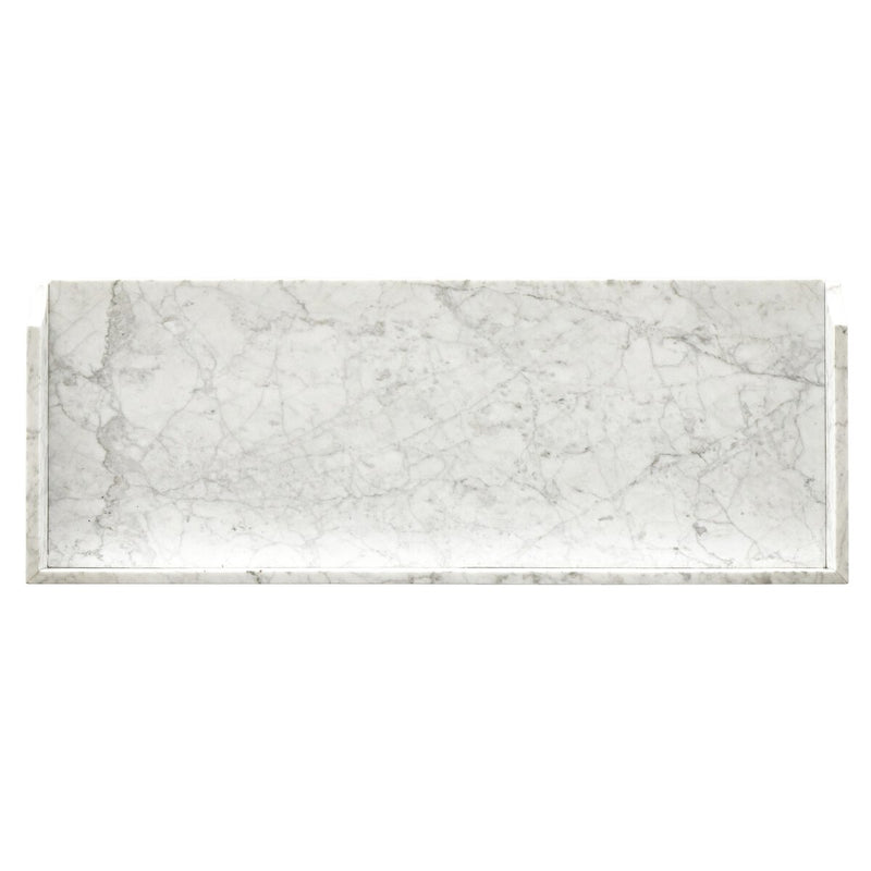 Six Beers Table - Honed White Marble