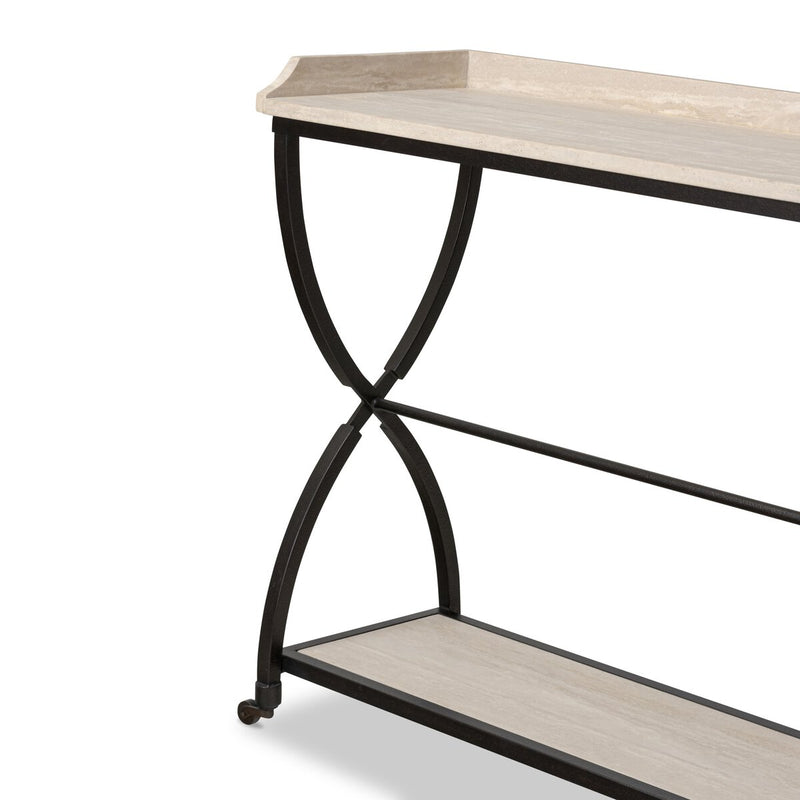 Six Beers Table - Travertine