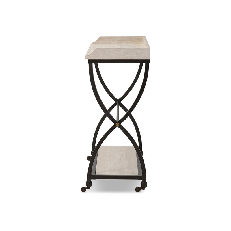 Six Beers Table - Travertine