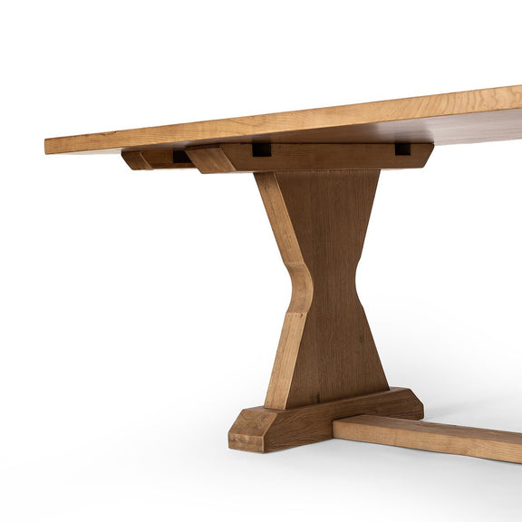 Idella Extension Dining Table - Worn Oak Veneer