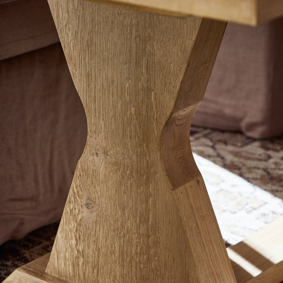 Idella Extension Dining Table - Worn Oak Veneer