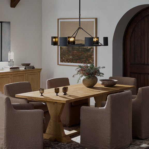 Idella Extension Dining Table - Worn Oak Veneer