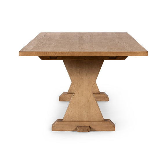 Idella Extension Dining Table - Worn Oak Veneer