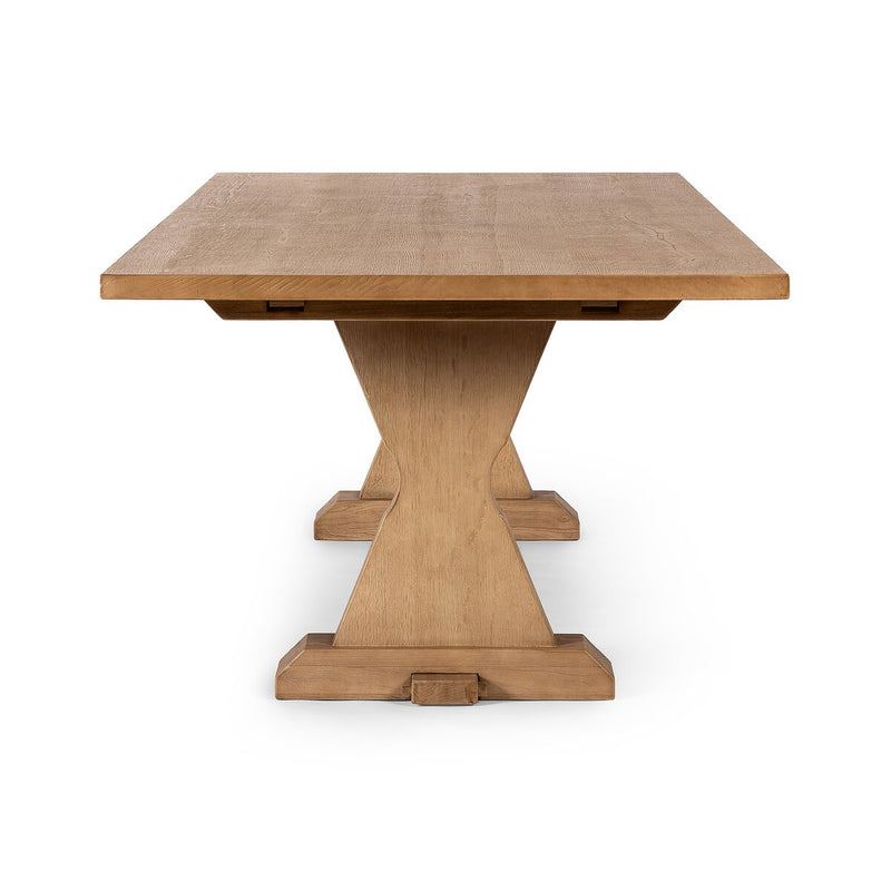 Idella Extension Dining Table - Worn Oak Veneer