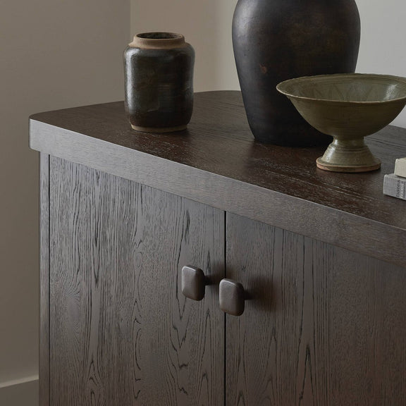 Valen Sideboard - Rustic Brown Oak Veneer