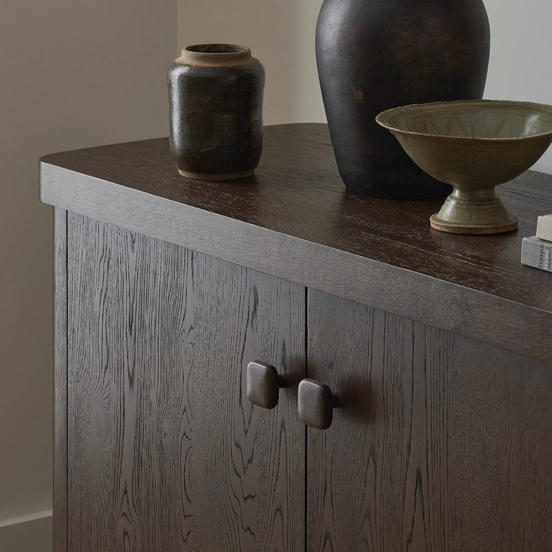 Valen Sideboard - Rustic Brown Oak Veneer
