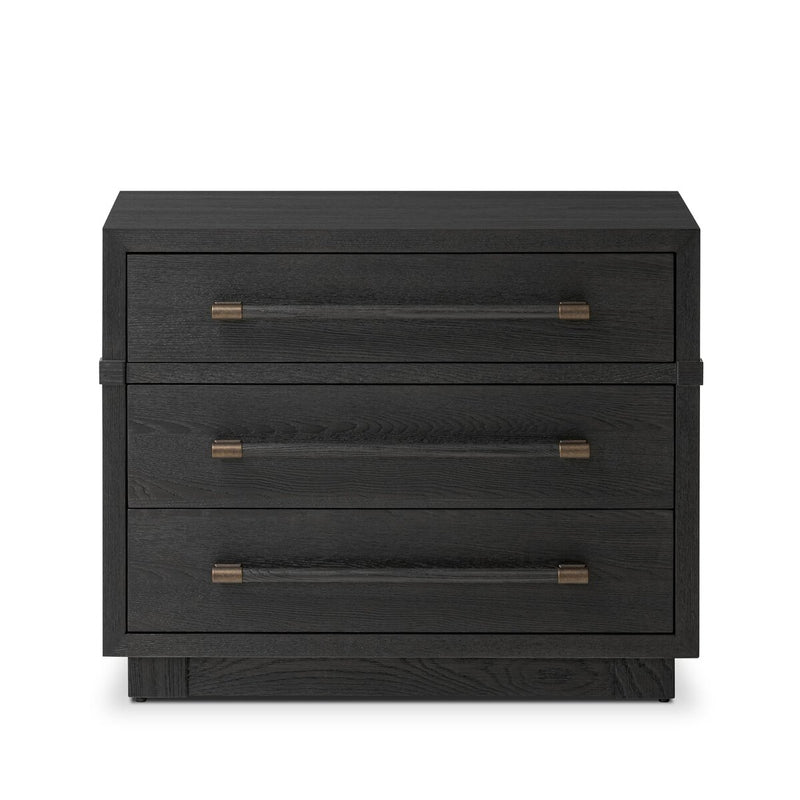 Adolfo Nightstand - Modern Black Ash