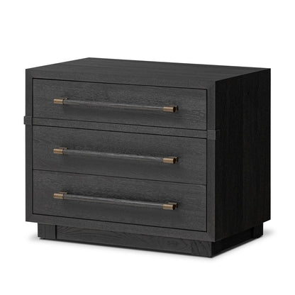 Adolfo Nightstand - Modern Black Ash
