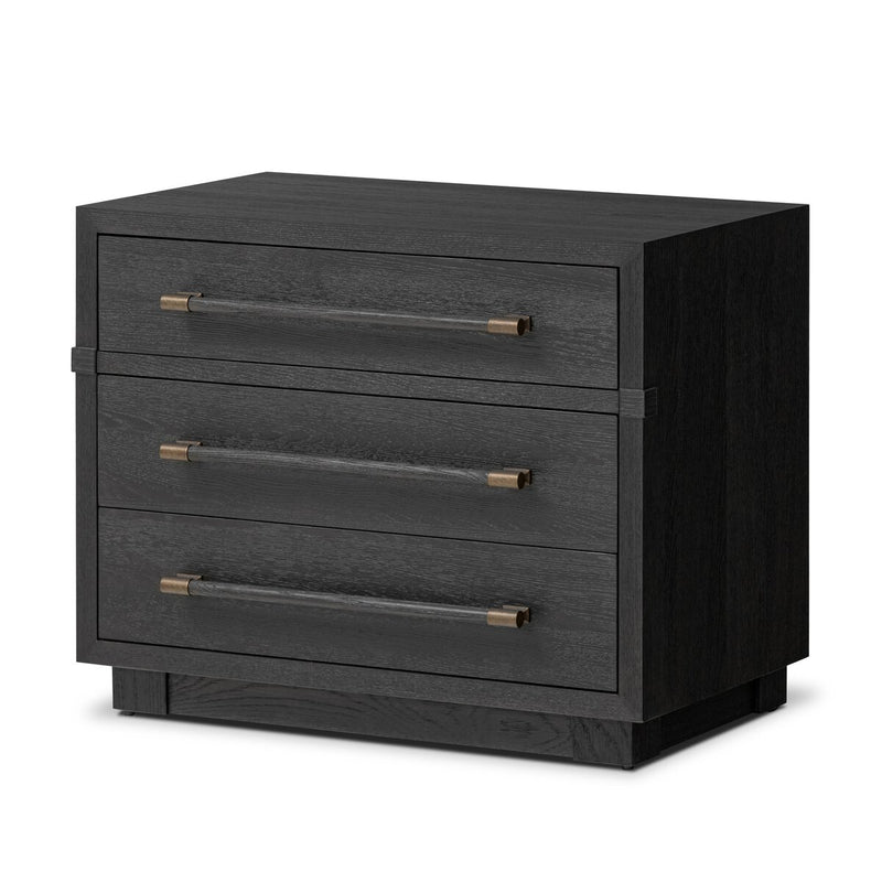 Adolfo Nightstand - Modern Black Ash