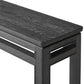 Oman Console Table - Rustic Black Veneer