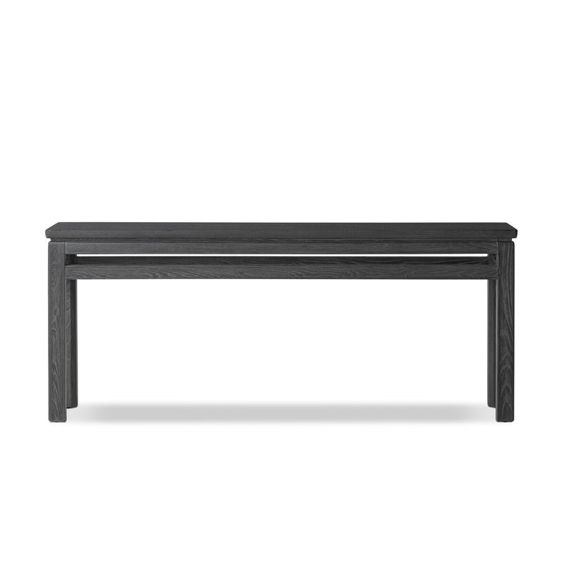 Oman Console Table - Rustic Black Veneer