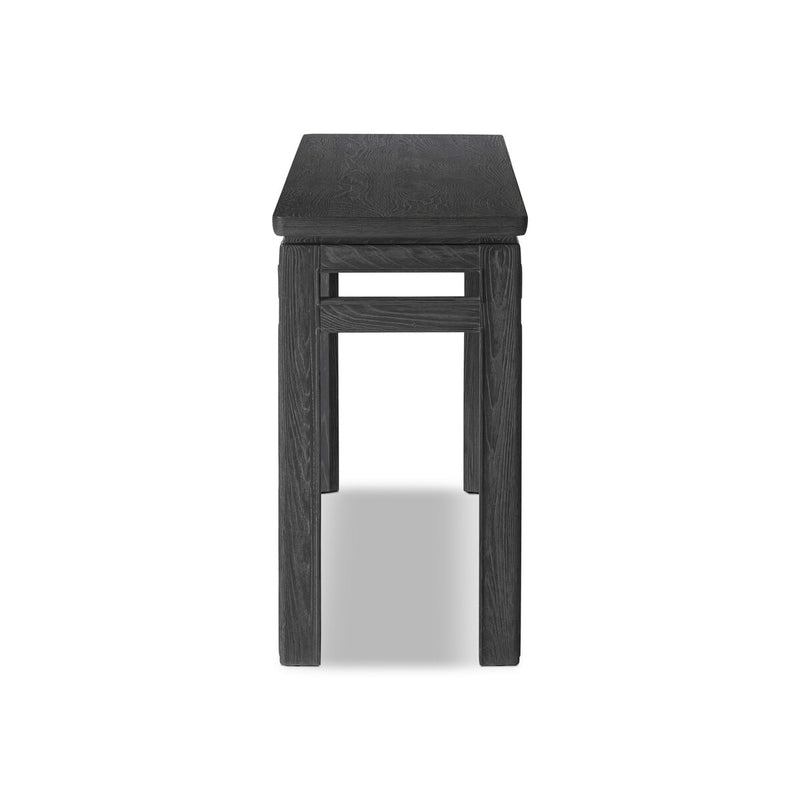 Oman Console Table - Rustic Black Veneer