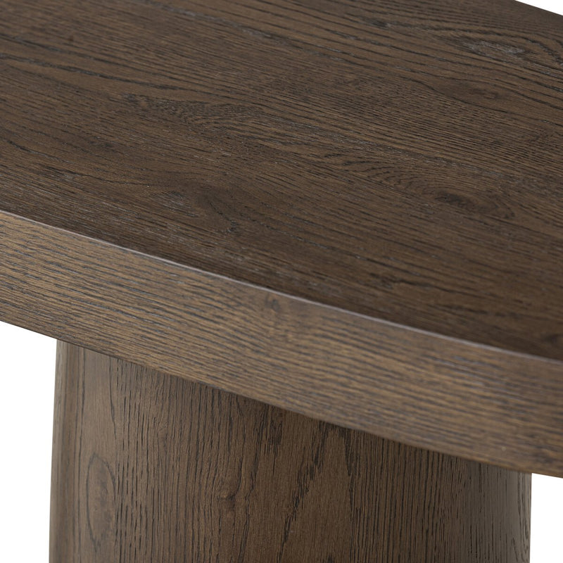 Valen Console Table - Rustic Brown Oak Veneer