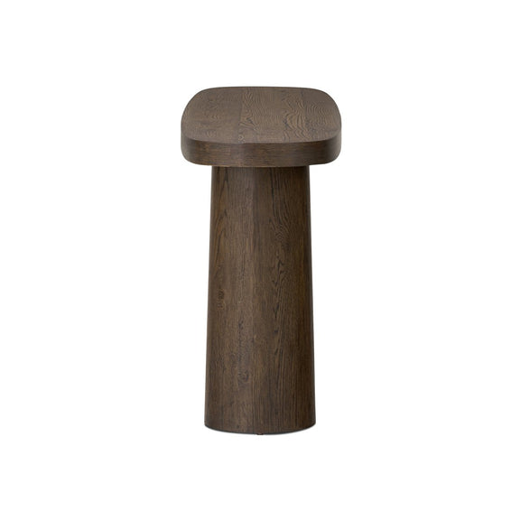 Valen Console Table - Rustic Brown Oak Veneer