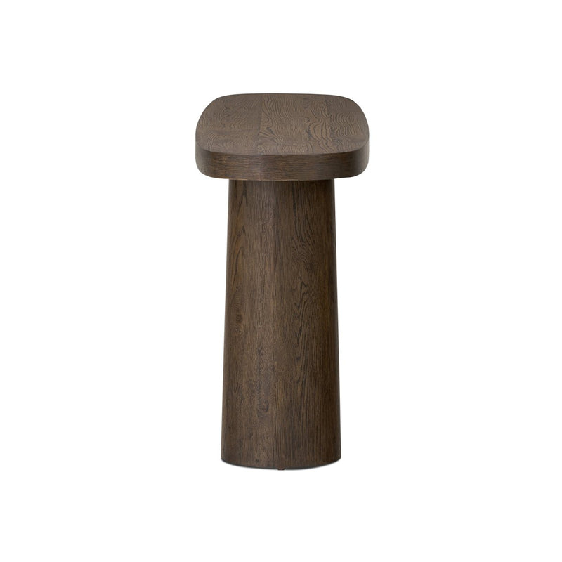 Valen Console Table - Rustic Brown Oak Veneer