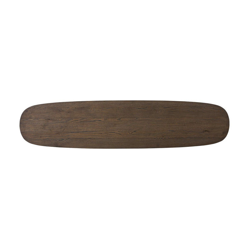 Valen Console Table - Rustic Brown Oak Veneer
