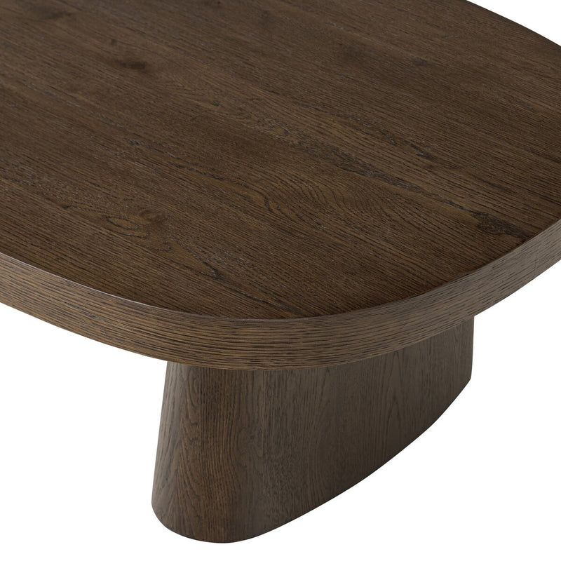 Valen Coffee Table - Rustic Brown Oak Veneer