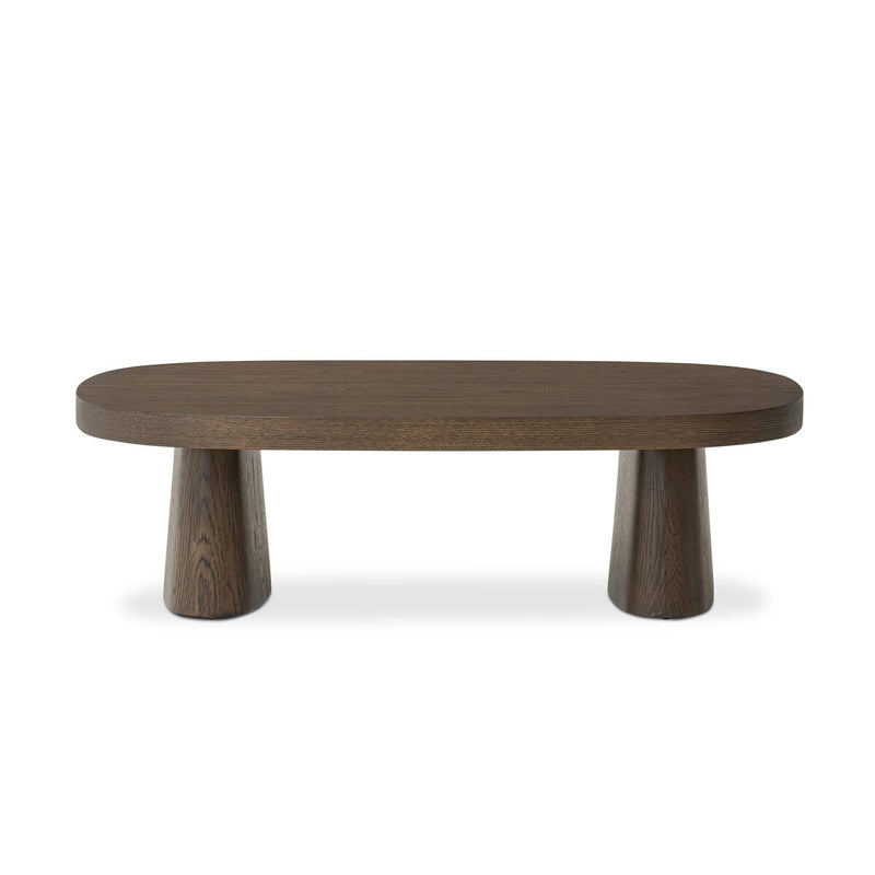 Valen Coffee Table - Rustic Brown Oak Veneer