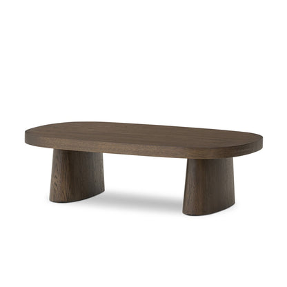 Valen Coffee Table - Rustic Brown Oak Veneer