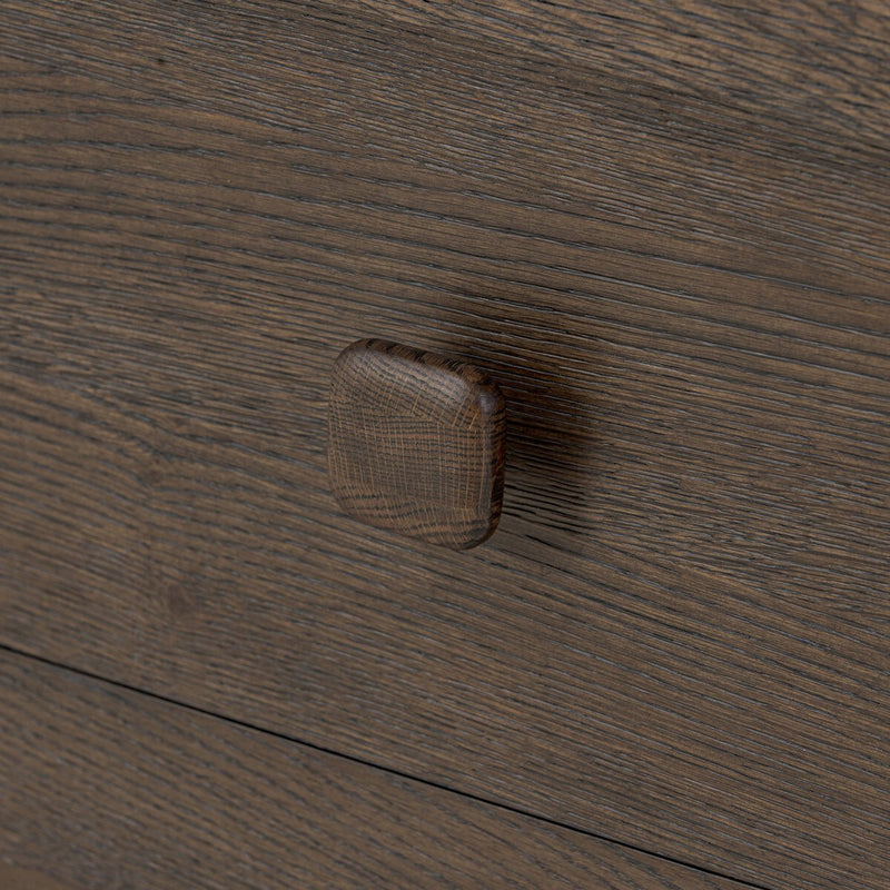 Valen 6 Drawer Dresser - Rustic Brown Oak Veneer
